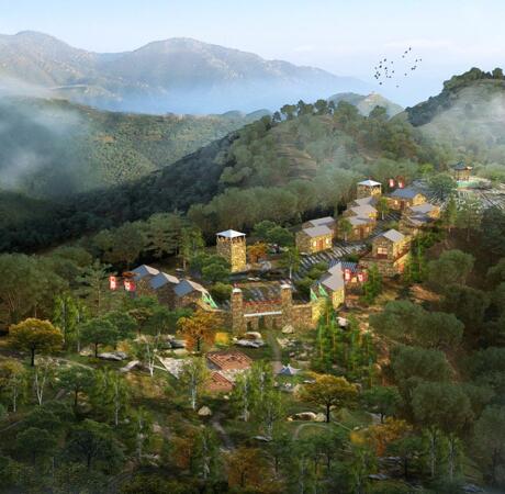 文旅小镇-腾博汇游戏官网官网|妄想设计,修建设计,特色小镇妄想,园林景观设计